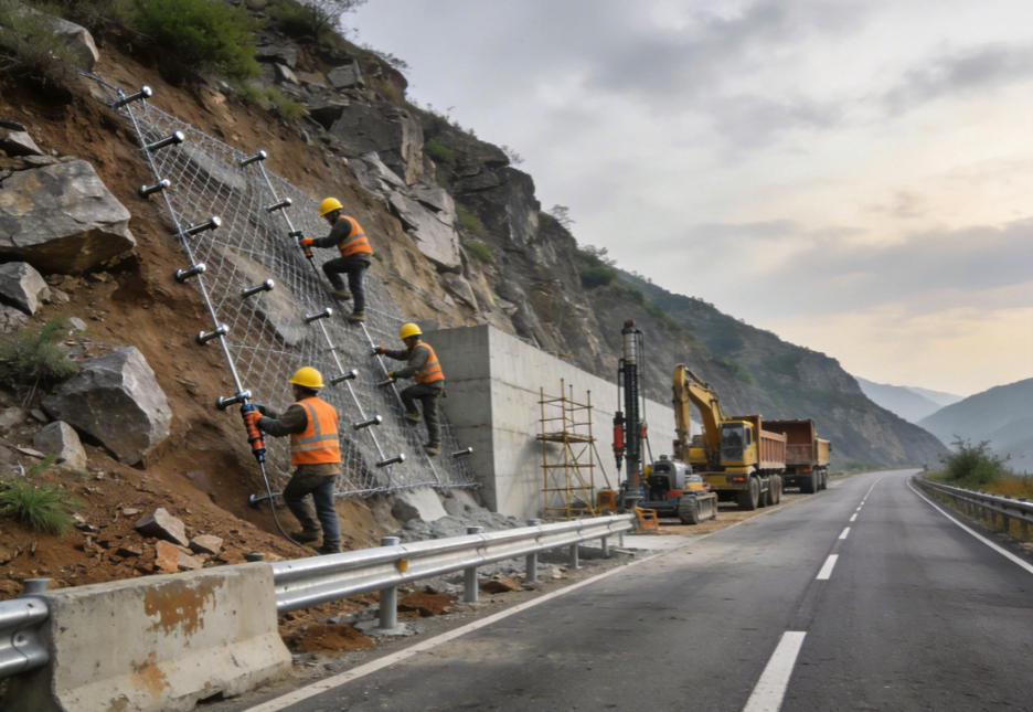 陆丰公路道路护坡